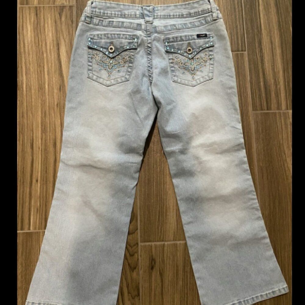 Vintage Angels Crop denim capri Jeans pants Capris Sz 9 Womens Cropped